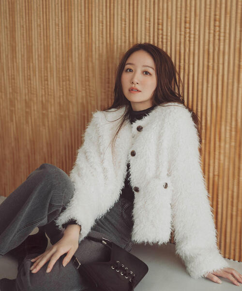 ◇【Oggi掲載】カーリーフェイクファージャケット（その他アウター