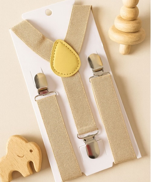 Jelly moo(ジェリームー)の「【 Jelly moo / ジェリームー 】 チビ サスペンダー ( KIDS )(サスペンダー・キッズ・ブラック/アイボリー/ブラック系その他/グレー/レッド系その他/ベージュ/ネイビー・FREE)」の2枚目の写真