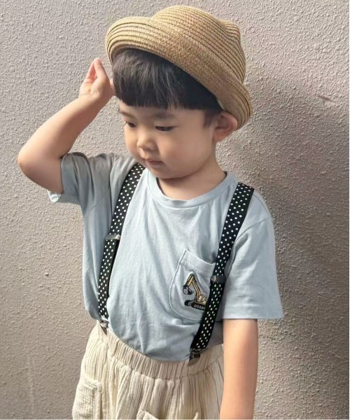 Jelly moo(ジェリームー)の「【 Jelly moo / ジェリームー 】 チビ サスペンダー ( KIDS )(サスペンダー・キッズ・ブラック/アイボリー/ブラック系その他/グレー/レッド系その他/ベージュ/ネイビー・FREE)」の3枚目の写真