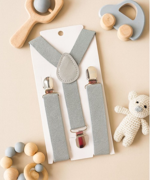 Jelly moo(ジェリームー)の「【 Jelly moo / ジェリームー 】 チビ サスペンダー ( KIDS )(サスペンダー・キッズ・ブラック/アイボリー/ブラック系その他/グレー/レッド系その他/ベージュ/ネイビー・FREE)」の4枚目の写真