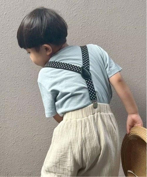 Jelly moo(ジェリームー)の「【 Jelly moo / ジェリームー 】 チビ サスペンダー ( KIDS )(サスペンダー・キッズ・ブラック/アイボリー/ブラック系その他/グレー/レッド系その他/ベージュ/ネイビー・FREE)」の8枚目の写真