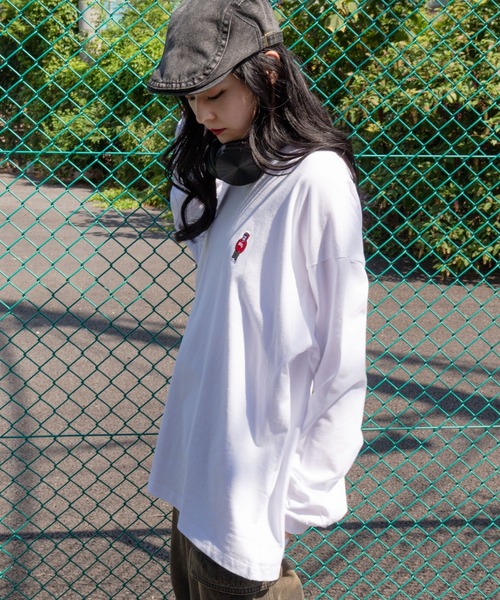 BEN DAVIS（ベンデイビス）の「∴WEGO/BENDAVIS別注ワンポイントロンT（Tシャツ/カットソー・メンズ・ホワイト/ネイビー/アッシュグレー/ブラック・MEDIUM/LARGE）」の21枚目の写真