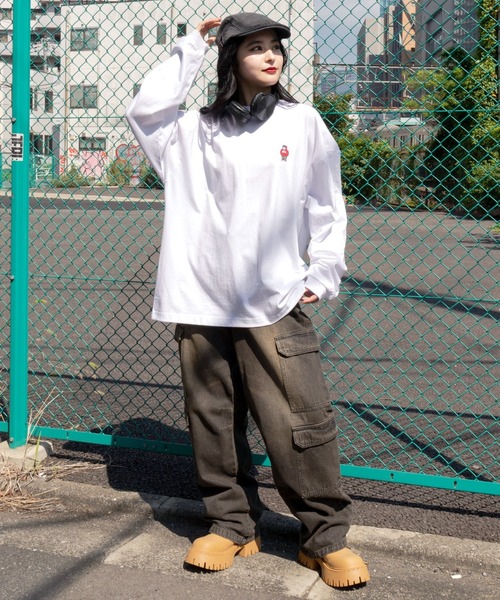 BEN DAVIS（ベンデイビス）の「∴WEGO/BENDAVIS別注ワンポイントロンT（Tシャツ/カットソー・メンズ・ホワイト/ネイビー/アッシュグレー/ブラック・MEDIUM/LARGE）」の22枚目の写真