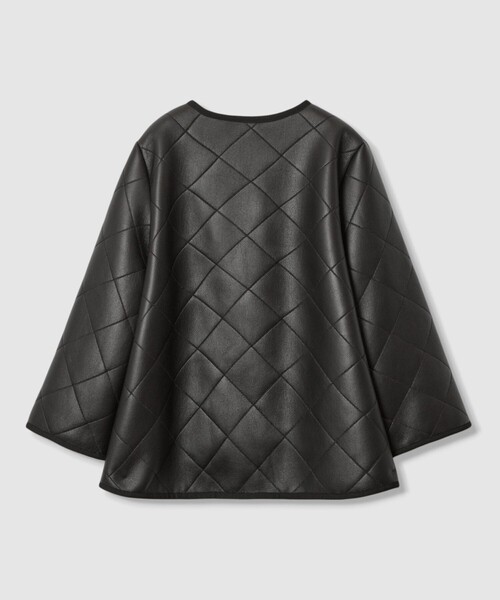 ANAYI（アナイ）の「フェイクムートンキルティングコート（トレンチコート・レディース・アイボリー/ブラック・34/36/38）」の5枚目の写真