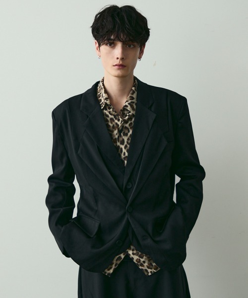 Shoowtime(ショウタイム)の「Oversized Tailored Jacket / オーバーサイズテーラードジャケット(テーラードジャケット・メンズ・ブラック/グレー・MEDIUM/LARGE/X-LARGE)」の7枚目の写真