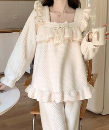 Lace Ladies | リボン フリル レース ふわもこ ルームウェア(ルームウェア/パジャマ)