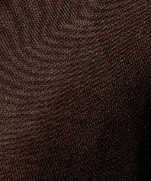 UNTITLED（アンタイトル）の「【アンサンブル可/六分袖/洗える】ウールシルクニット（ニット/セーター・レディース・ブラック/ブラウン系その他/レッド系1/キャメル/グレー・00/02/04/44/48）」の17枚目の写真
