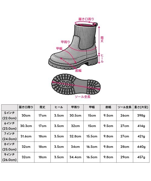 Minnetonka（ミネトンカ）の「【MINNETONKA/ミネトンカ】 ニットソックスサイドゴアブーツ　18M09（ブーツ・レディース・チャコールグレー/ダークブラウン/ブラック・7/5/9/8/6）」の18枚目の写真