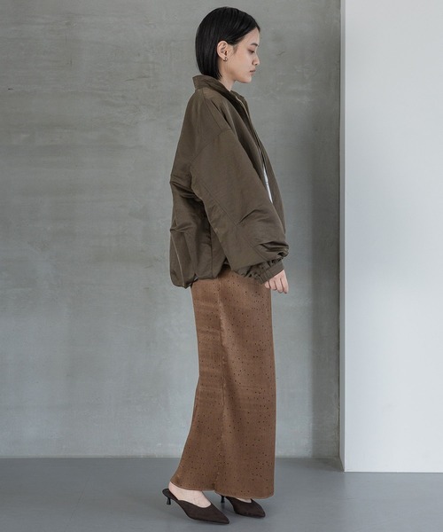 A part by（アパートバイ）の「【セットアップ対応】ナイロンバルーンブルゾン（ブルゾン・レディース・ブラック/ライトベージュ/カーキ・SMALL/MEDIUM）」の13枚目の写真