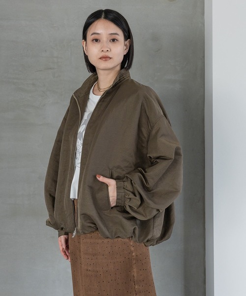 A part by（アパートバイ）の「【セットアップ対応】ナイロンバルーンブルゾン（ブルゾン・レディース・ブラック/ライトベージュ/カーキ・SMALL/MEDIUM）」の14枚目の写真