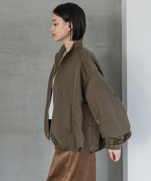 A part by（アパートバイ）の「【セットアップ対応】ナイロンバルーンブルゾン（ブルゾン・レディース・ブラック/ライトベージュ/カーキ・SMALL/MEDIUM）」の15枚目の写真