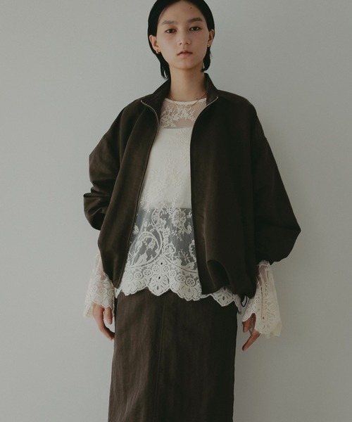 A part by（アパートバイ）の「【セットアップ対応】ナイロンバルーンブルゾン（ブルゾン・レディース・ブラック/ライトベージュ/カーキ・SMALL/MEDIUM）」の10枚目の写真