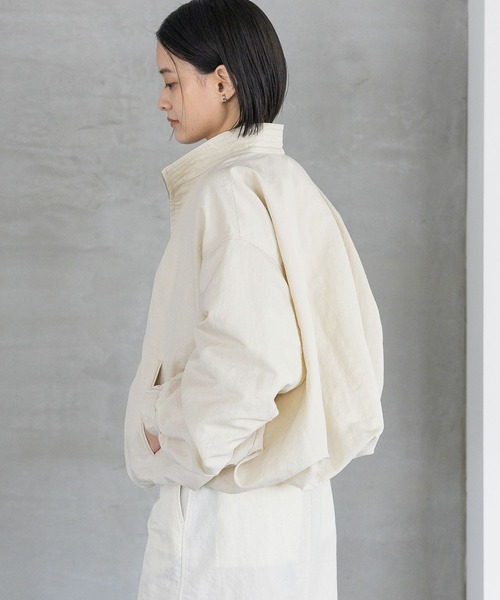 A part by（アパートバイ）の「【セットアップ対応】ナイロンバルーンブルゾン（ブルゾン・レディース・ブラック/ライトベージュ/カーキ・SMALL/MEDIUM）」の19枚目の写真