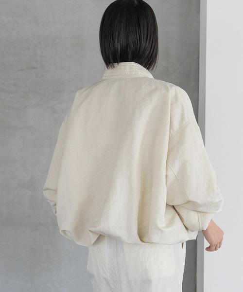 A part by（アパートバイ）の「【セットアップ対応】ナイロンバルーンブルゾン（ブルゾン・レディース・ブラック/ライトベージュ/カーキ・SMALL/MEDIUM）」の20枚目の写真