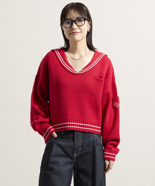 セール】ウール混 セーラーニット（ニット/セーター）｜FREAK'S STORE