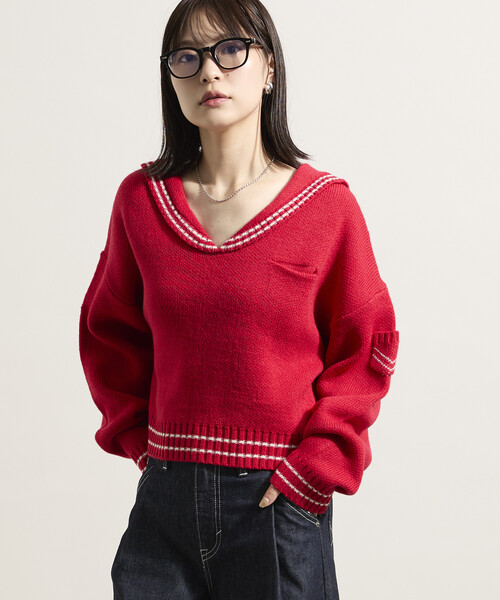 セール】ウール混 セーラーニット（ニット/セーター）｜FREAK'S STORE