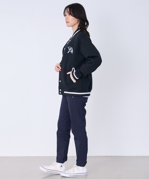 Arnold Palmer（アーノルドパーマー）の「ダンボールニット シェア スタジアムジャンパー（スタジャン・レディース・ブラック/アイボリー/ライトベージュ・L/M/S/LL/XS）」の18枚目の写真