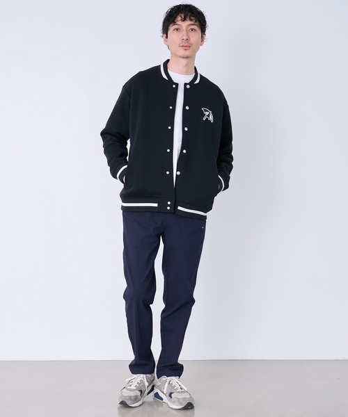 Arnold Palmer（アーノルドパーマー）の「ダンボールニット シェア スタジアムジャンパー（スタジャン・レディース・ブラック/アイボリー/ライトベージュ・L/M/S/LL/XS）」の20枚目の写真