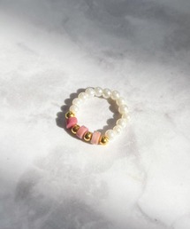 yu-ka（ユーカ）の「YU-KA:パール＆ビーズ　デザインリング Pearl& beads design ring（リング）」