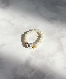 yu-ka（ユーカ）の「YU-KA:パール＆ビーズ　デザインリング Pearl& beads design ring（リング）」