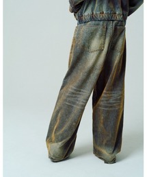 【ADAMPATEK/アダムパテック】velour dust wide pants ワイドパンツ