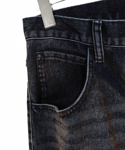 ADAM PATEK(アダムパテック)の「【ADAMPATEK/アダムパテック】velour dust wide pants ワイドパンツ(デニムパンツ・レディース・ブラウン/ブラック・1/2)」の15枚目の写真