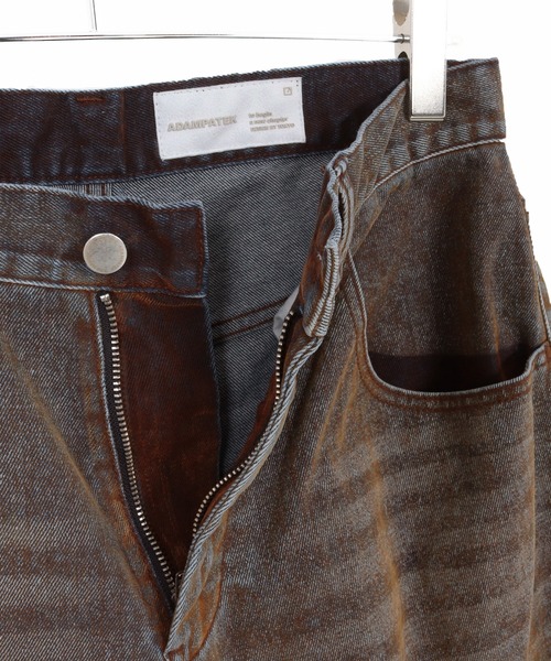 ADAM PATEK(アダムパテック)の「【ADAMPATEK/アダムパテック】velour dust wide pants ワイドパンツ(デニムパンツ・レディース・ブラウン/ブラック・1/2)」の22枚目の写真
