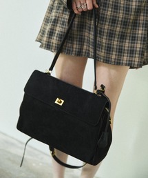 MIRROR STOKE（ミラーストーク）の「【ZOZO限定／追加】《A4サイズ、PC収納可能》SURDE BOSTON BAG/スエードボストンバッグ（ボストンバッグ）」