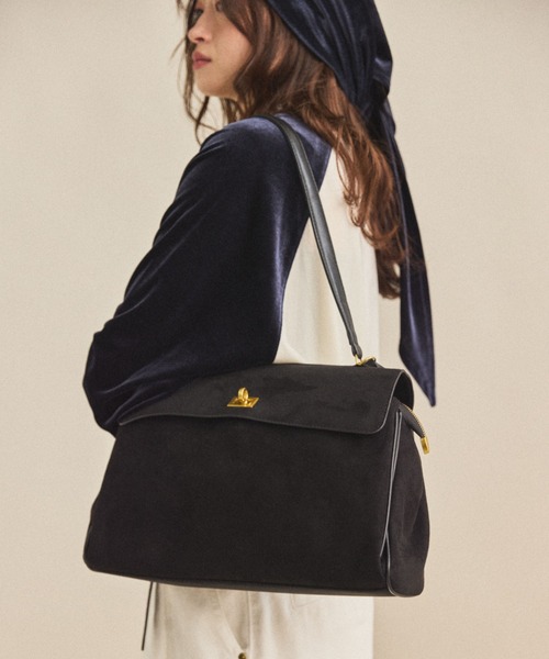 MIRROR STOKE(ミラーストーク)の「【ZOZO限定/追加】《A4サイズ、PC収納可能》SURDE BOSTON BAG/スエードボストンバッグ(ボストンバッグ・レディース・ブラウン/ベージュ/ブラック・FREE)」の5枚目の写真