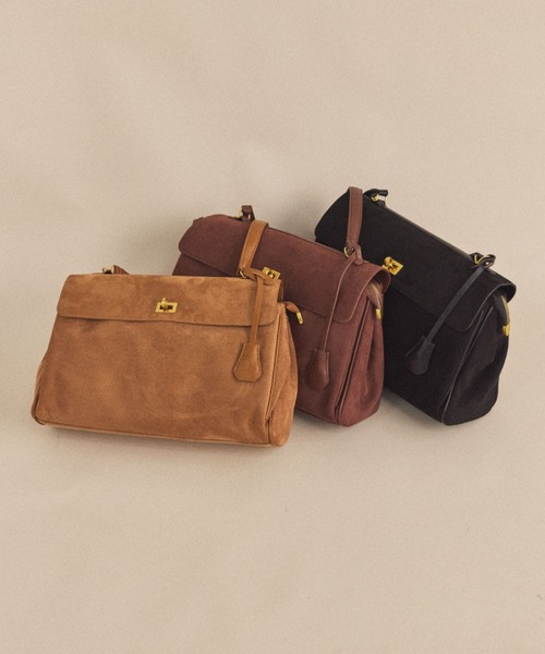 MIRROR STOKE(ミラーストーク)の「【ZOZO限定/追加】《A4サイズ、PC収納可能》SURDE BOSTON BAG/スエードボストンバッグ(ボストンバッグ・レディース・ブラウン/ベージュ/ブラック・FREE)」の14枚目の写真