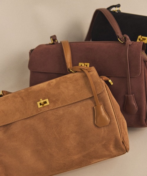 MIRROR STOKE(ミラーストーク)の「【ZOZO限定/追加】《A4サイズ、PC収納可能》SURDE BOSTON BAG/スエードボストンバッグ(ボストンバッグ・レディース・ブラウン/ベージュ/ブラック・FREE)」の15枚目の写真