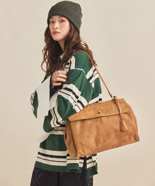 MIRROR STOKE(ミラーストーク)の「【ZOZO限定/追加】《A4サイズ、PC収納可能》SURDE BOSTON BAG/スエードボストンバッグ(ボストンバッグ・レディース・ブラウン/ベージュ/ブラック・FREE)」の22枚目の写真