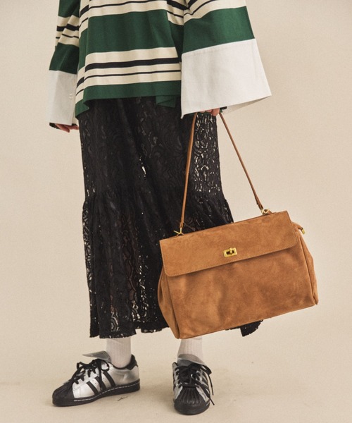 MIRROR STOKE(ミラーストーク)の「【ZOZO限定/追加】《A4サイズ、PC収納可能》SURDE BOSTON BAG/スエードボストンバッグ(ボストンバッグ・レディース・ブラウン/ベージュ/ブラック・FREE)」の18枚目の写真