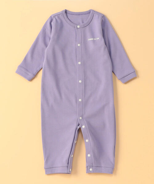 COMME CA ISM（コムサイズム）の「“にっぽんの色” おしりパッチ 長袖ツーウェイオール（ロンパース・キッズ・グリーン/ライトグレー/ブラック/イエロー/ラベンダー・60-80cm）」の4枚目の写真