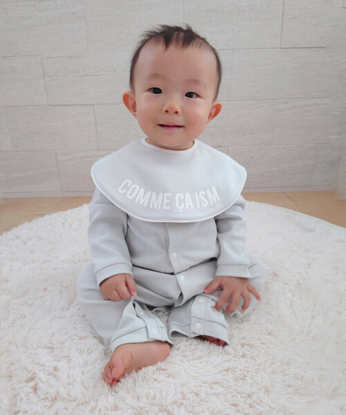 COMME CA ISM（コムサイズム）の「“にっぽんの色” おしりパッチ 長袖ツーウェイオール（ロンパース・キッズ・グリーン/ライトグレー/ブラック/イエロー/ラベンダー・60-80cm）」の9枚目の写真