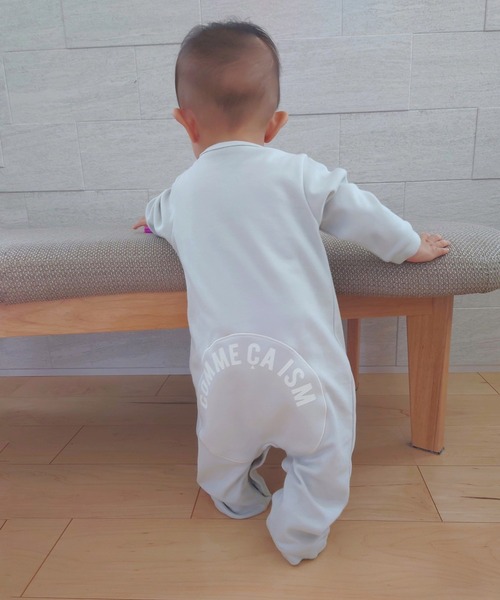 COMME CA ISM（コムサイズム）の「“にっぽんの色” おしりパッチ 長袖ツーウェイオール（ロンパース・キッズ・グリーン/ライトグレー/ブラック/イエロー/ラベンダー・60-80cm）」の6枚目の写真