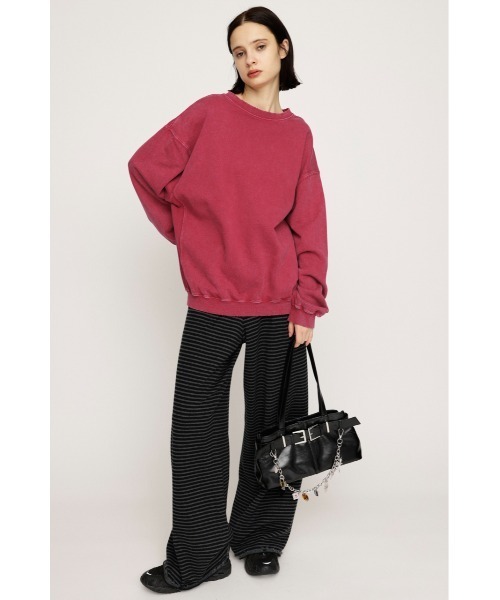 SLY（スライ）の「AUTHENTIC OVER C/N SW TOPS オーセンティック オーバー クルーネック スウェット トップス 秋服 冬服　トレーナー（スウェット・レディース・ブラック系その他2/ホワイト系その他2/レッド系その他・FREE）」の17枚目の写真