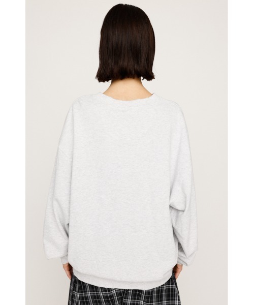 SLY（スライ）の「AUTHENTIC OVER C/N SW TOPS オーセンティック オーバー クルーネック スウェット トップス 秋服 冬服　トレーナー（スウェット・レディース・ブラック系その他2/ホワイト系その他2/レッド系その他・FREE）」の9枚目の写真