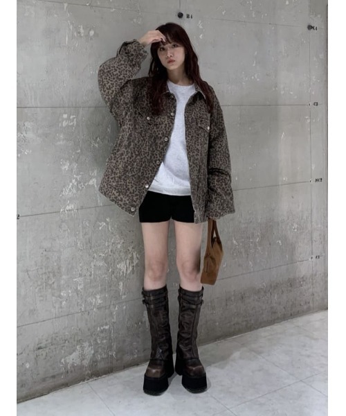 SLY AUTHENTIC OVER C／N SW トップス M/RED 新品 スライ SLY AUTHENTIC OVER C／N SW トップス （M/BLK7