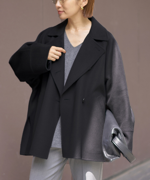 WEB限定/追加2》スーパー160ダブルフェイスショートコート（その他