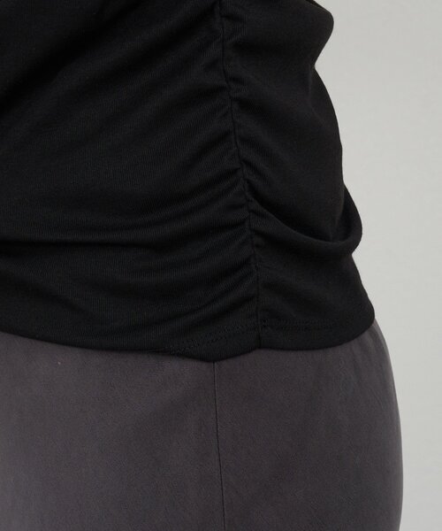 SHENERY（シーナリー）の「カシュクールカットソー（Tシャツ/カットソー・レディース・ブラック/グレー/オフホワイト・FREE）」の4枚目の写真