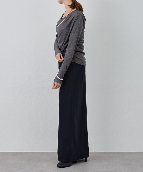 SHENERY（シーナリー）の「カシュクールカットソー（Tシャツ/カットソー・レディース・ブラック/グレー/オフホワイト・FREE）」の19枚目の写真