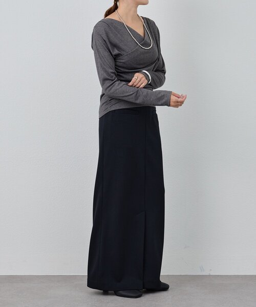 SHENERY（シーナリー）の「カシュクールカットソー（Tシャツ/カットソー・レディース・ブラック/グレー/オフホワイト・FREE）」の21枚目の写真