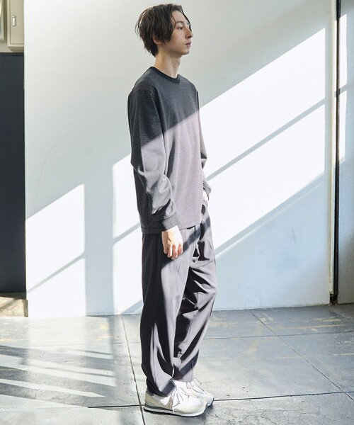 coen(コーエン)の「【好評につき新色追加】クリーンプラス ボーダーロングスリーブTシャツ【抗菌防臭・防汚(食品汚れ)・UVカット】(Tシャツ/カットソー・メンズ・マスタード/ブラック/ネイビー/クリーム・XL/L/M/S)」の6枚目の写真