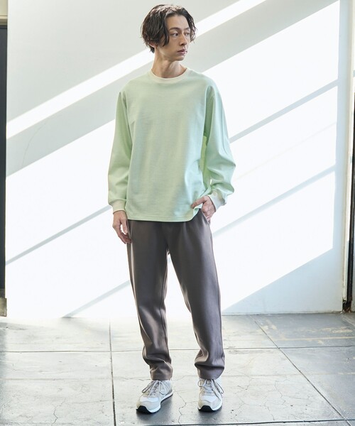 coen(コーエン)の「【好評につき新色追加】クリーンプラス ボーダーロングスリーブTシャツ【抗菌防臭・防汚(食品汚れ)・UVカット】(Tシャツ/カットソー・メンズ・マスタード/ブラック/ネイビー/クリーム・XL/L/M/S)」の10枚目の写真