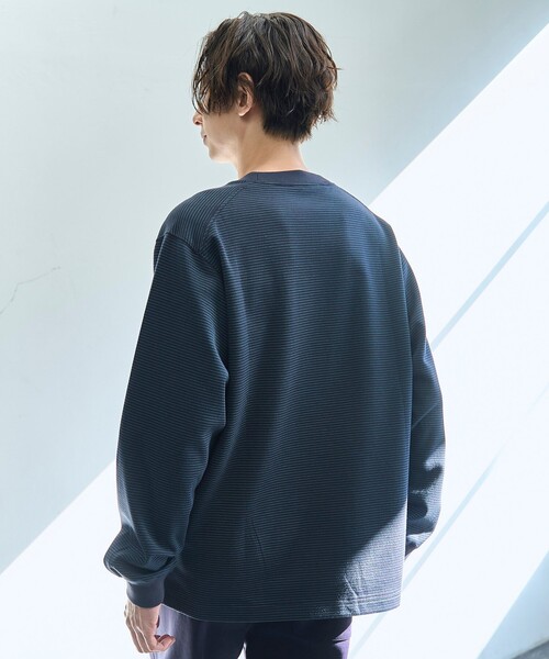 coen(コーエン)の「【好評につき新色追加】クリーンプラス ボーダーロングスリーブTシャツ【抗菌防臭・防汚(食品汚れ)・UVカット】(Tシャツ/カットソー・メンズ・マスタード/ブラック/ネイビー/クリーム・XL/L/M/S)」の17枚目の写真