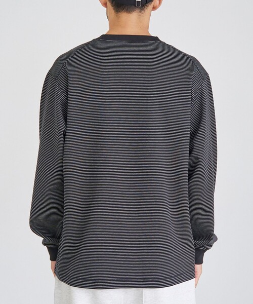 coen(コーエン)の「【好評につき新色追加】クリーンプラス ボーダーロングスリーブTシャツ【抗菌防臭・防汚(食品汚れ)・UVカット】(Tシャツ/カットソー・メンズ・マスタード/ブラック/ネイビー/クリーム・XL/L/M/S)」の21枚目の写真