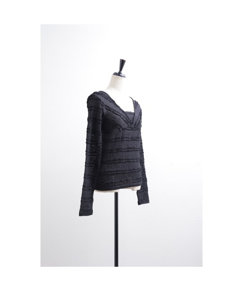 leimn(レイムン)の「フリルレーストップス(Tシャツ/カットソー・レディース・ホワイト/ブラック・FREE)」の8枚目の写真