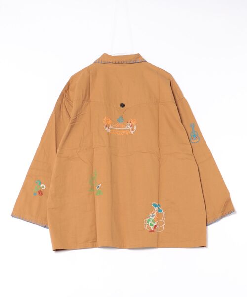 チャイハネ（チャイハネ）の「【チャイハネ】ベラディアMEN'Sシャツ（シャツ/ブラウス・メンズ・ブラウン/ホワイト・FREE）」の3枚目の写真