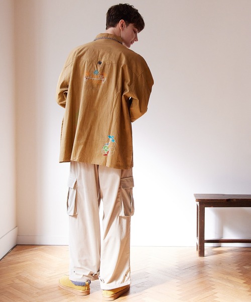 チャイハネ（チャイハネ）の「【チャイハネ】ベラディアMEN'Sシャツ（シャツ/ブラウス・メンズ・ブラウン/ホワイト・FREE）」の7枚目の写真